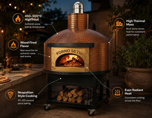 Commercial Brick Oven Manufacturer in India - Forno Sethi